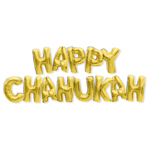 Chanukka Buchstabenballons
