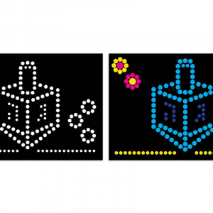 Chanukkah Dotty Sticker Art